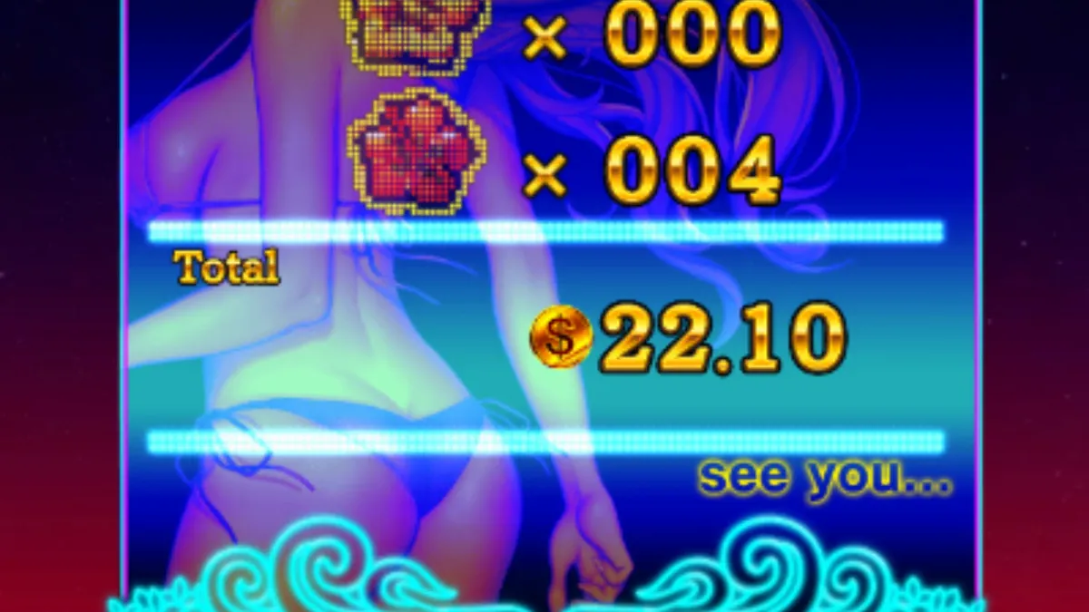 Tampilan layar futuristik slot Hawaiian Dream Boost dengan elemen visual equalizer