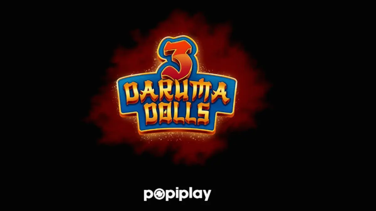 Tampilan visual slot 3 Daruma Dolls dengan nuansa kuil Jepang yang mistis